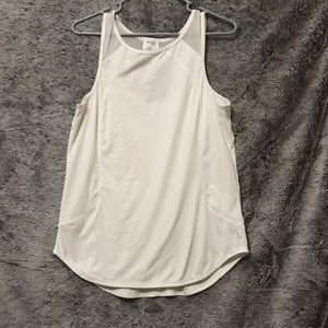 White razor back tank top